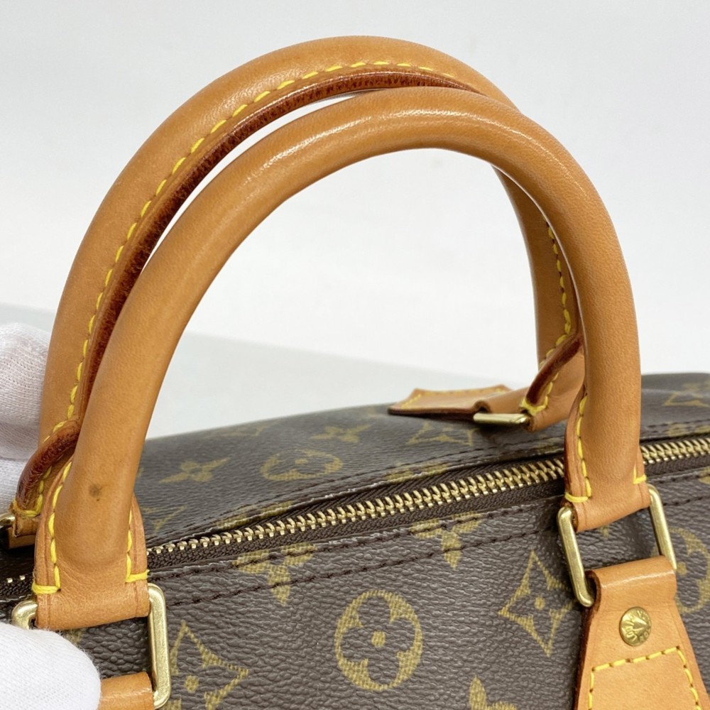 LOUIS VUITTON Brown Monogram Speedy 30 Bag - Picture 9 of 12